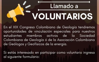 VOLUNTARIOS XIX CONGRESO COLOMBIANO DE GEOLOGÍA