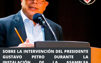 Nota sobre intervención del Presidente de la República Gustavo Petro durante la instalación de la Asamblea Nacional Cafetera