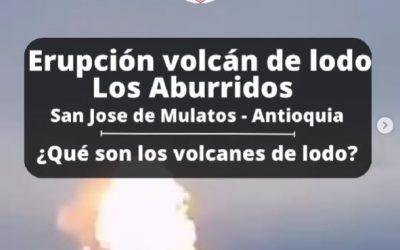 Erupción volcán de lodo