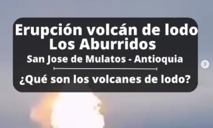 Erupción volcán de lodo